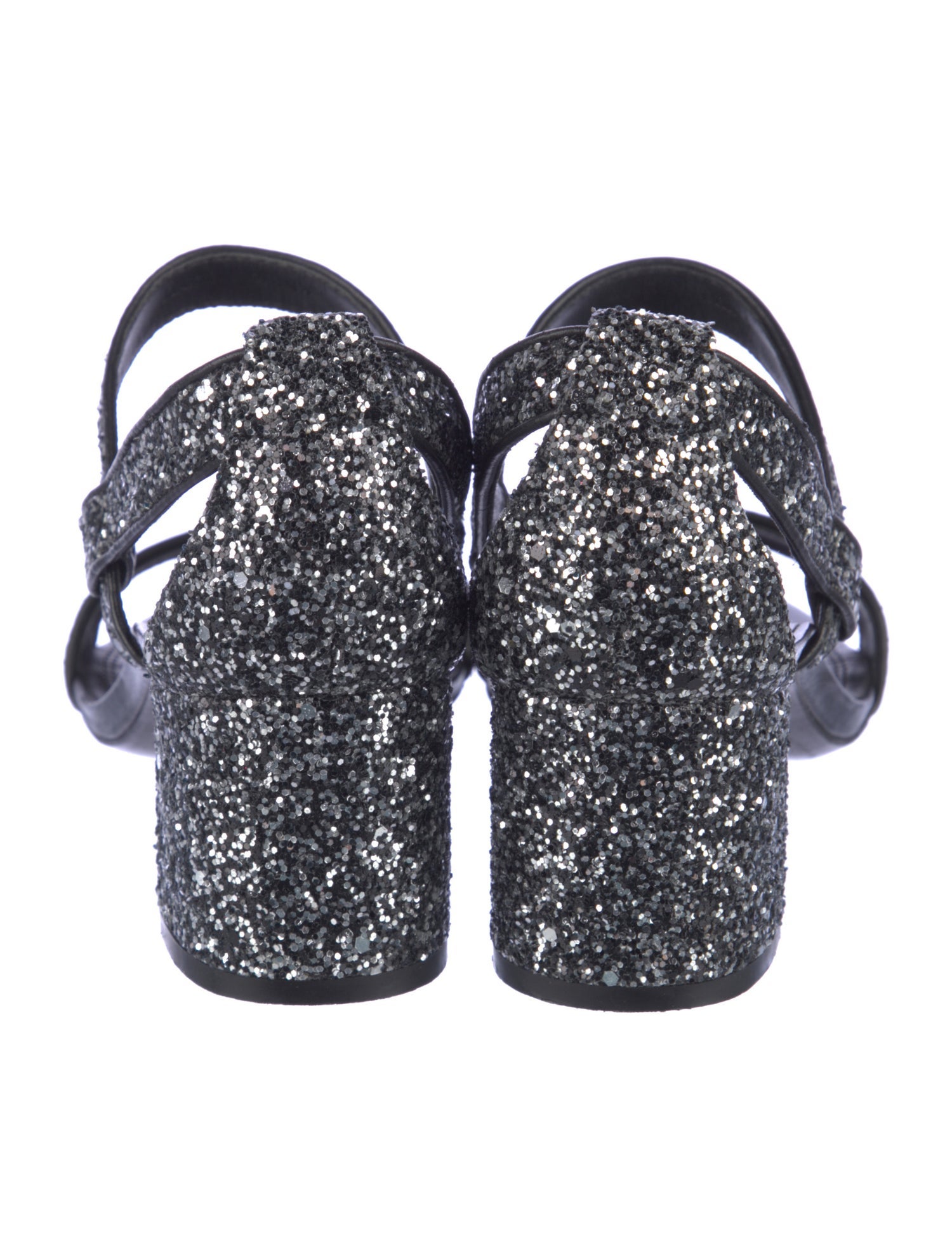 Sandro Glitter Glitter Accents Slingback Sandals